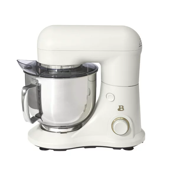 Beautiful 5.3QT Capacity Lightweight & Powerful Tilt-Head Stand Mixer, White Icing by Drew Barrymore